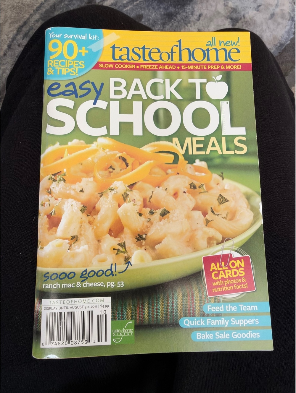 Taste of Home Easy Back to School Meals Cookbook Magazine - 90+ Recipes & Tips